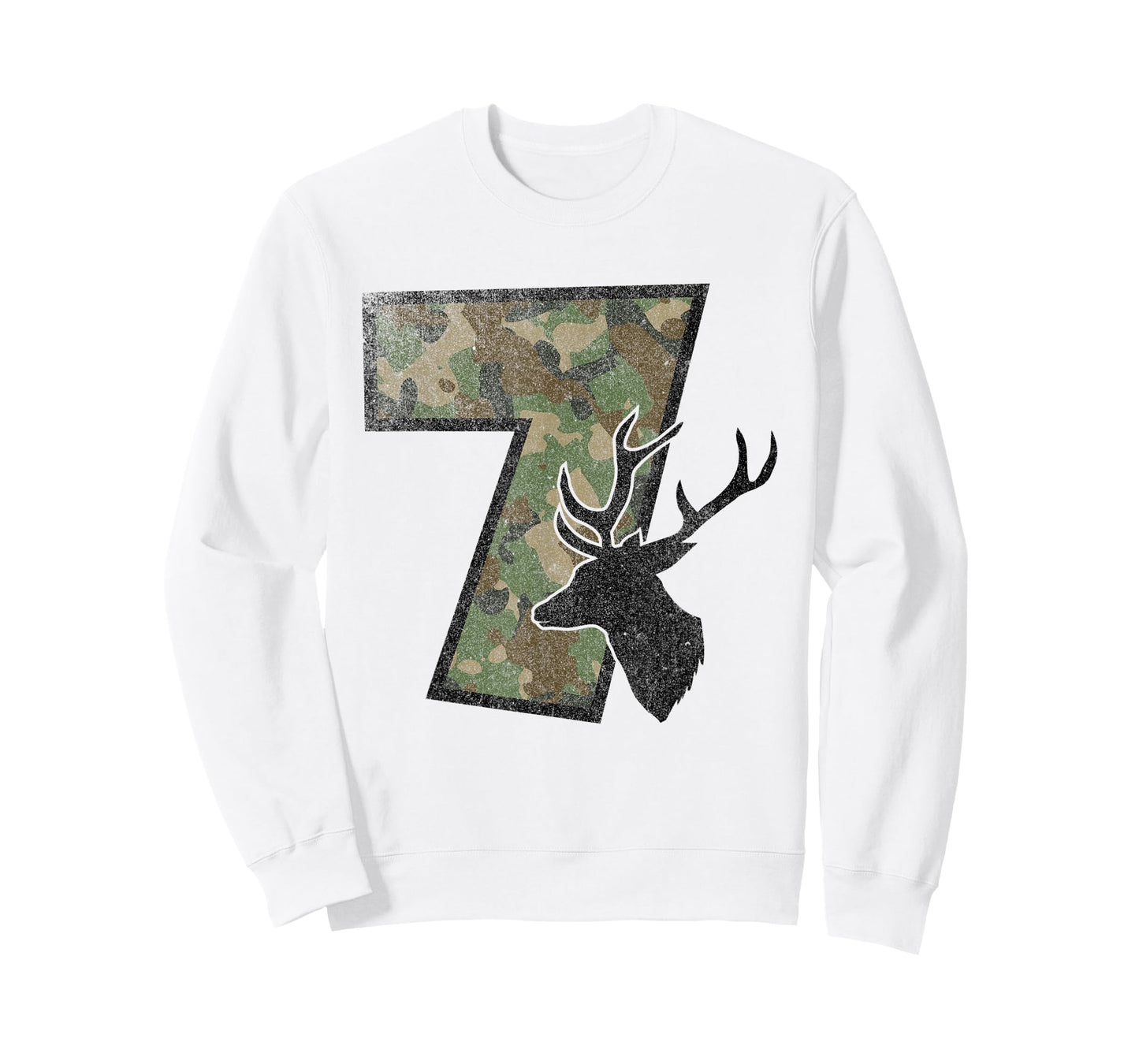 Country Boys Camo 7 Seven Year Old Birthday Deer Hunter Tee T-Shirt
