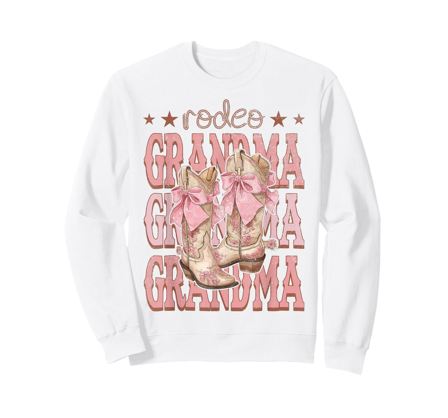 Rodeo Grandma Pink Boots Coquette Cow-Girl Birthday Party T-Shirt
