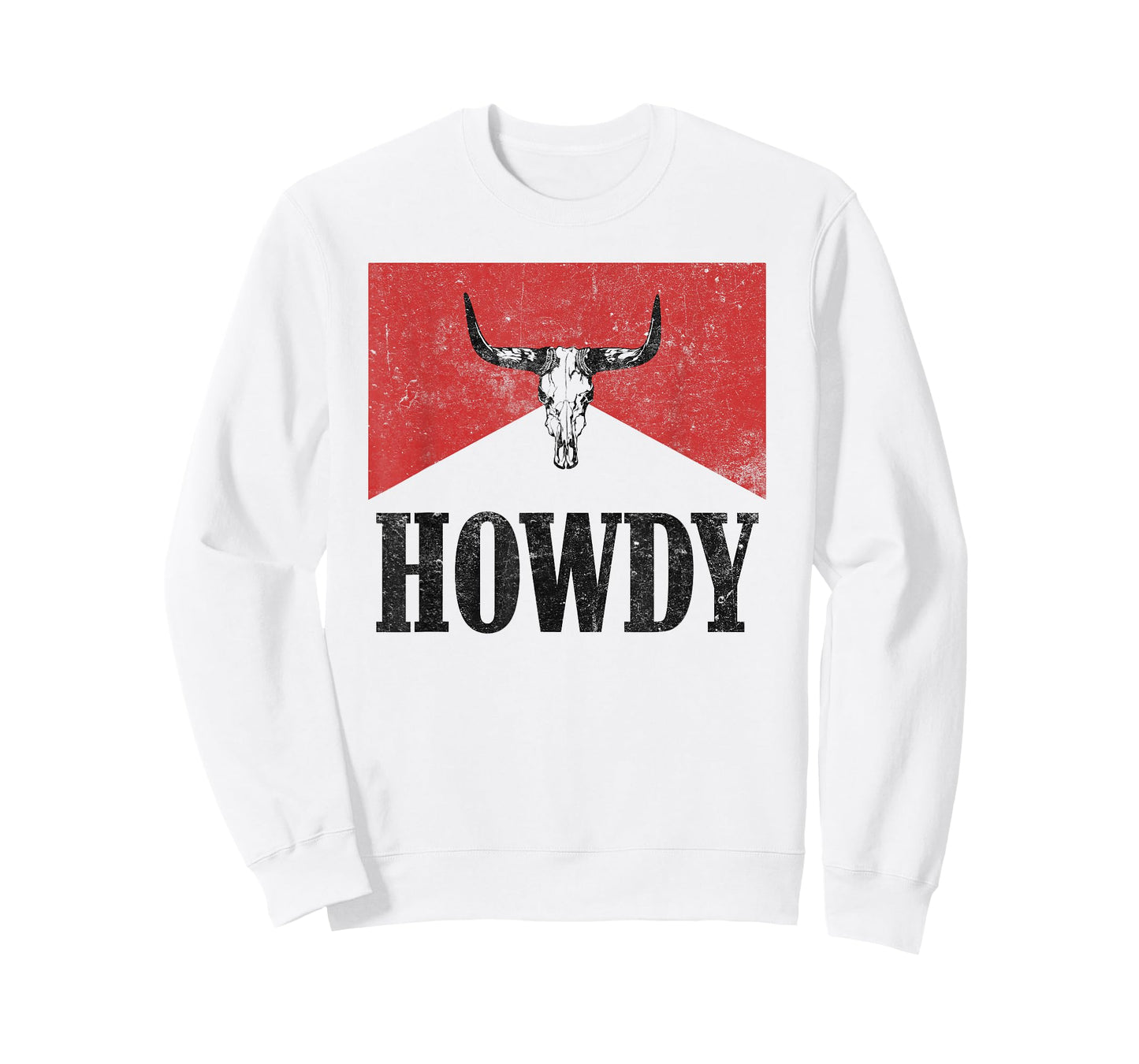 Vintage Bull Skull Hey There Howdy Western Country Cowgirl T-Shirt