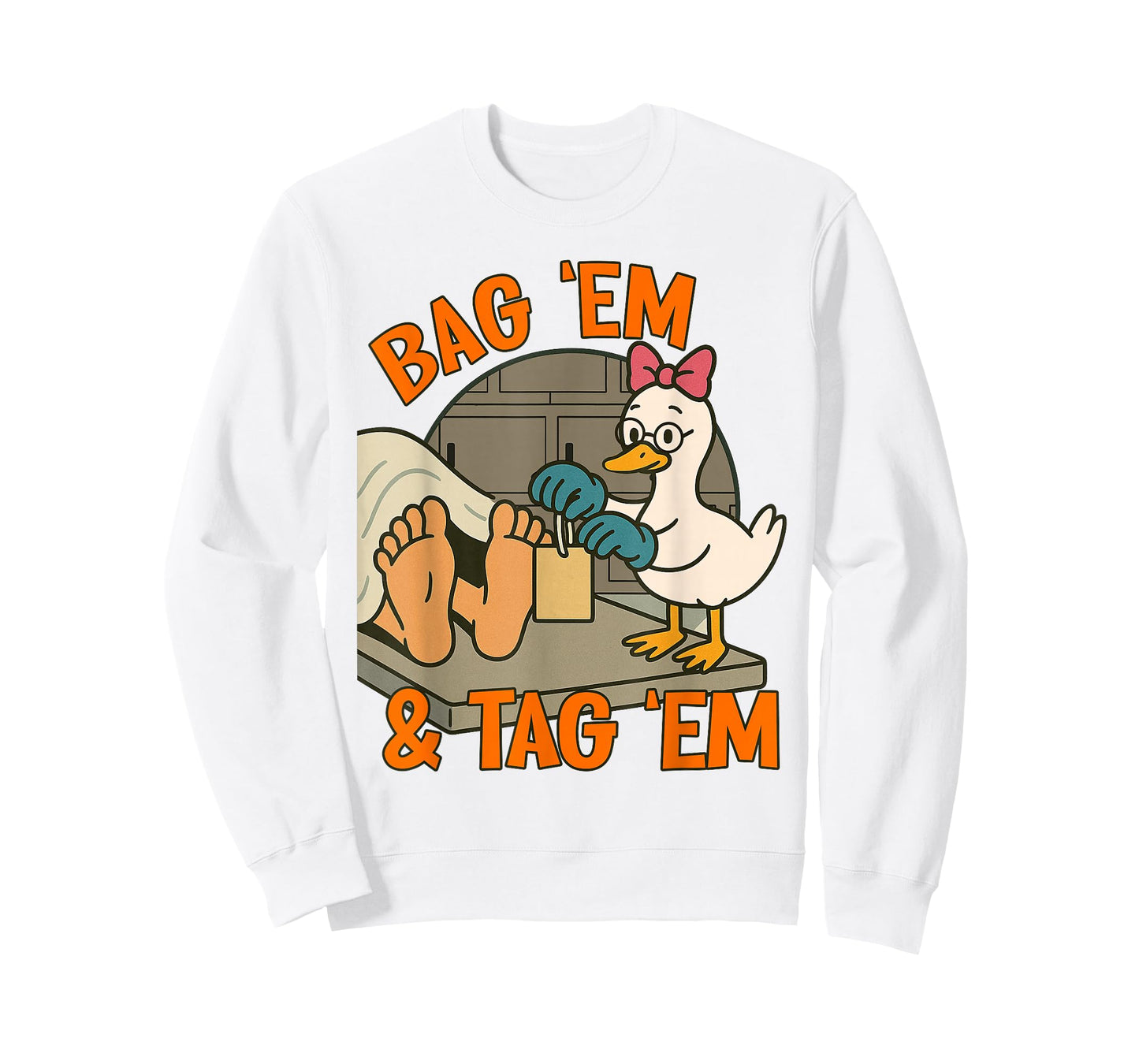 Funeral Director Mortician Silly Goose Bag 'em & Tag 'em T-Shirt