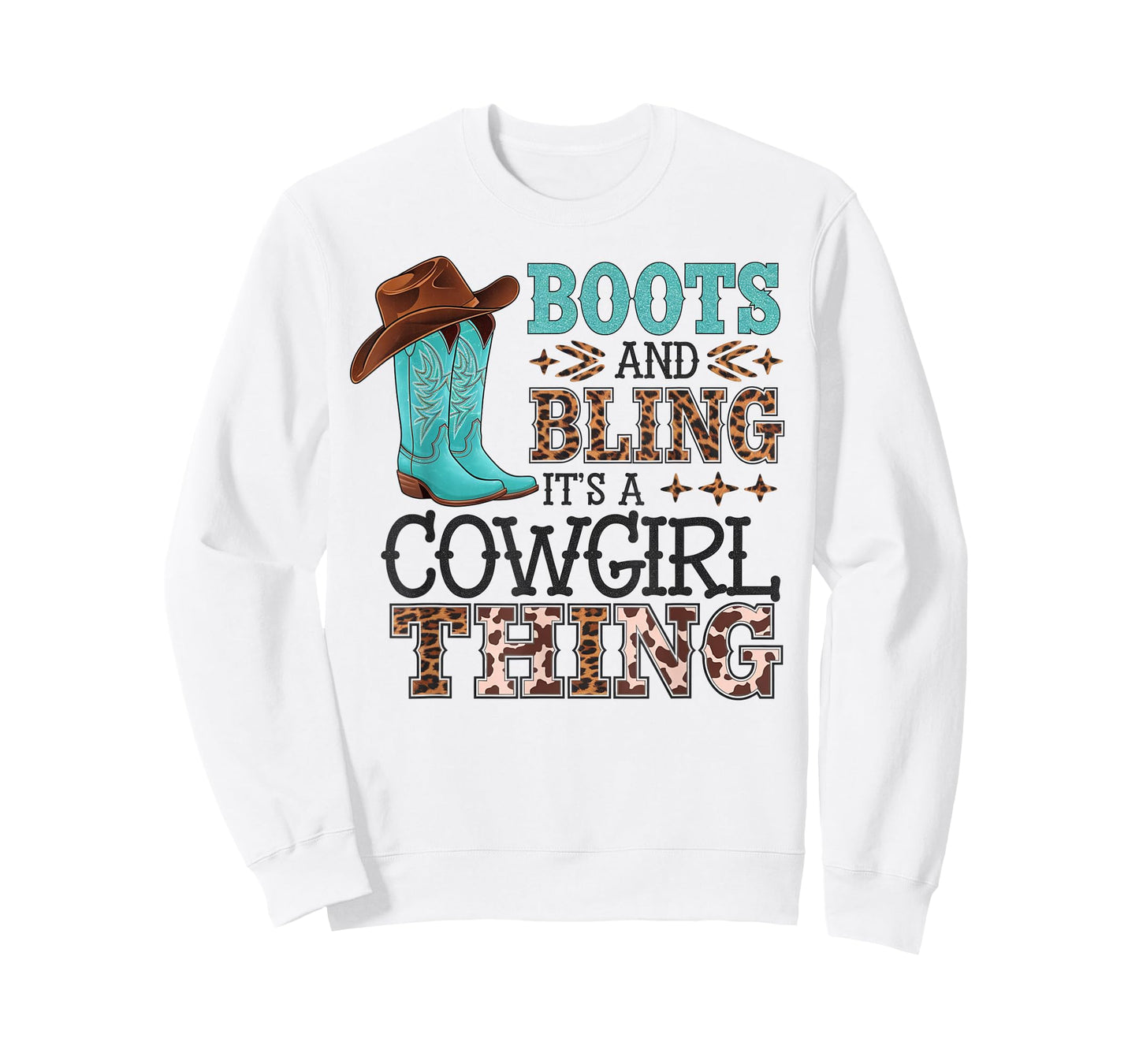 Boots and Bling its a Cowgirl Thing Rodeo Love Country Girls T-Shirt