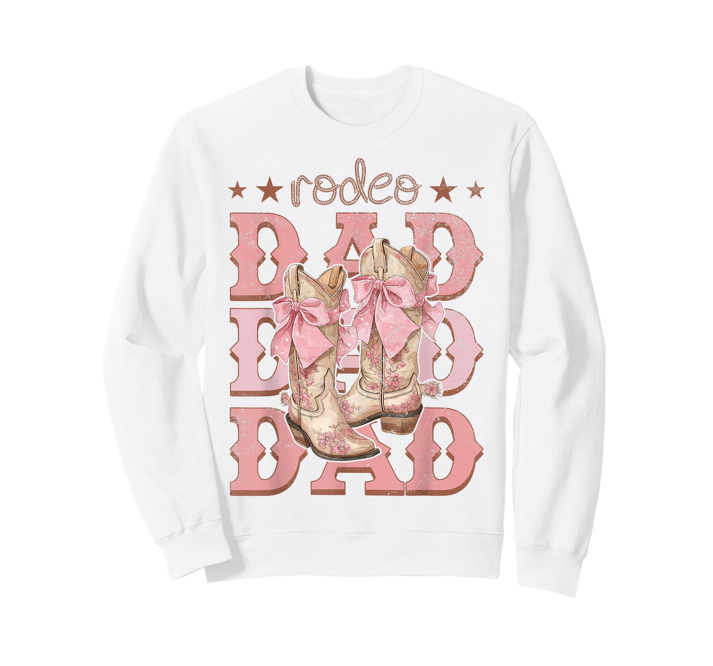 Rodeo Dad Pink Boots Coquette Cow-Girl Birthday Party T-Shirt