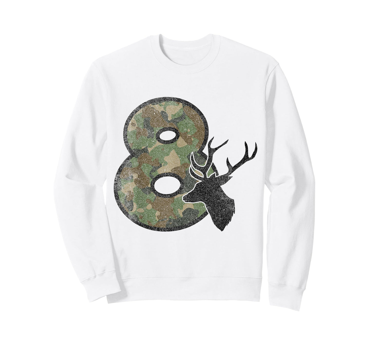 Country Boys Camo 8 Eight Year Old Birthday Deer Hunter T-Shirt