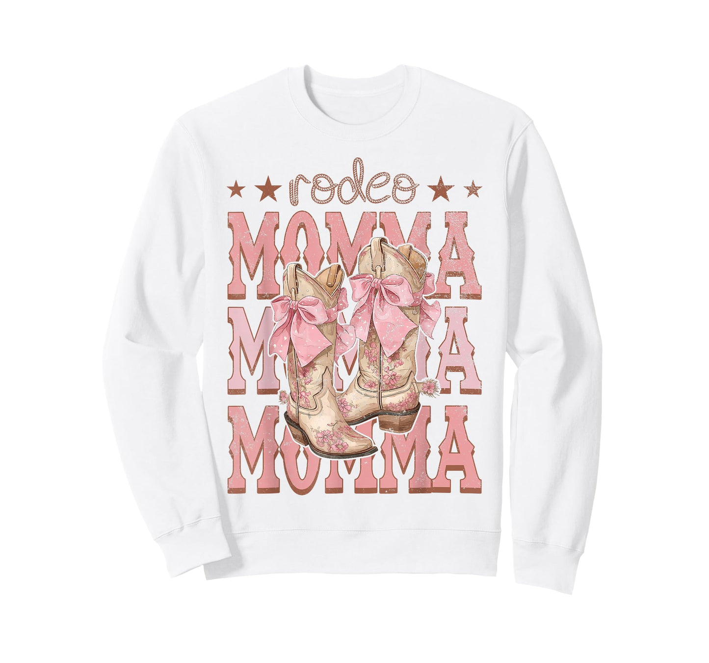 Rodeo Momma Pink Boots Coquette Cow-Girl Birthday Party T-Shirt