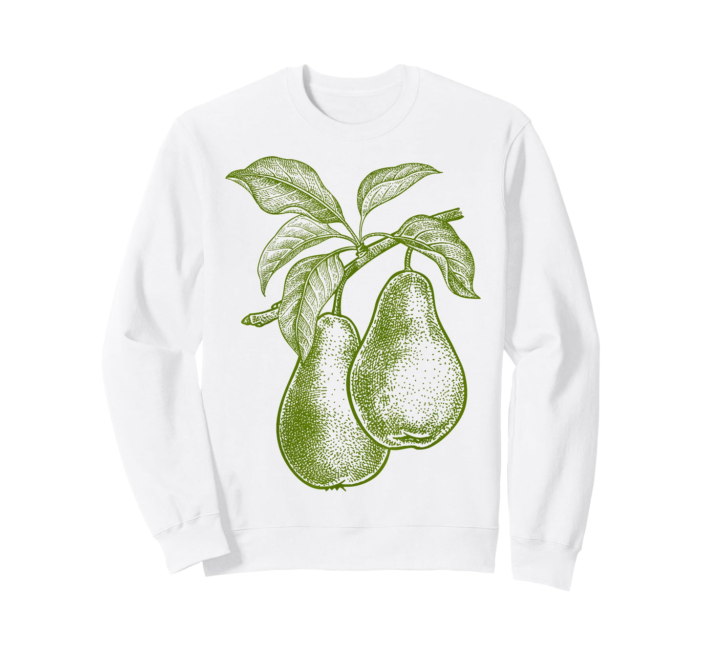 Big Fruit Mono Farblinie Birne Pear Green Fruit Retro Vintage Line Graphic - Pear T-Shirt