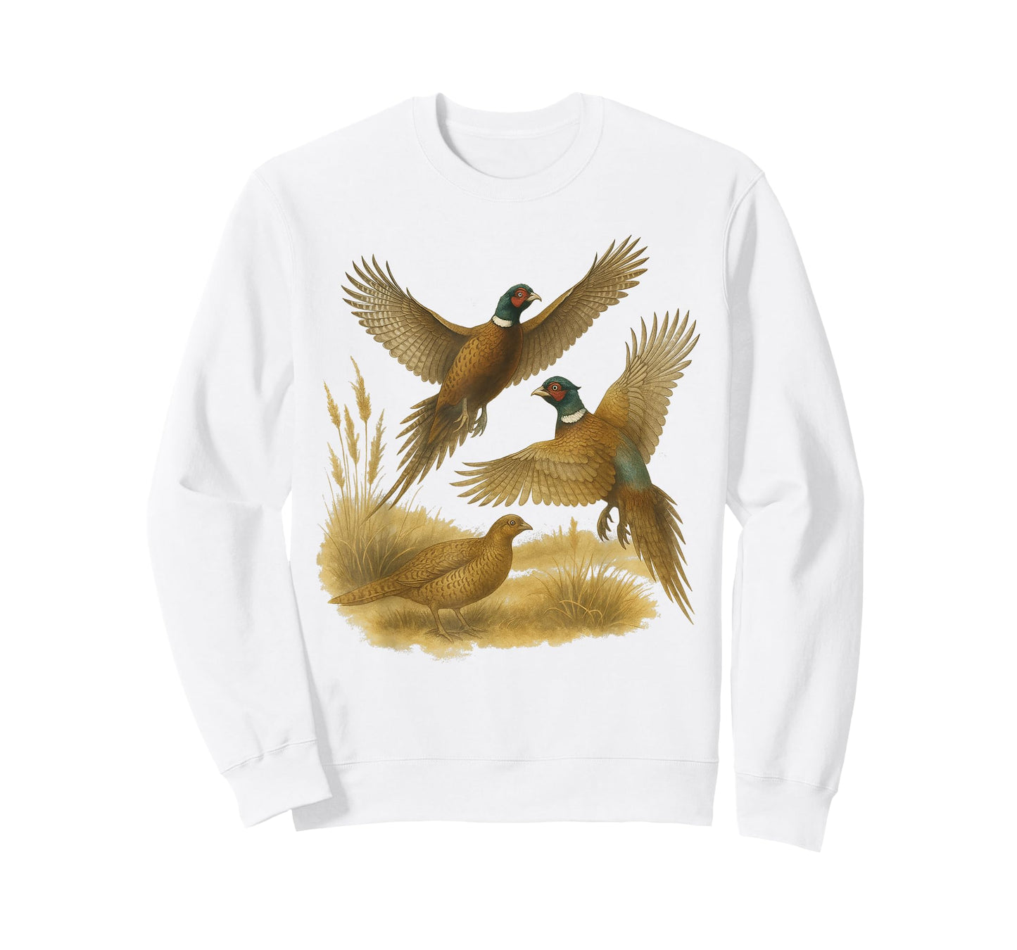 Retro Pheasant 90s Nature Vintage Wildlife Bird T-Shirt