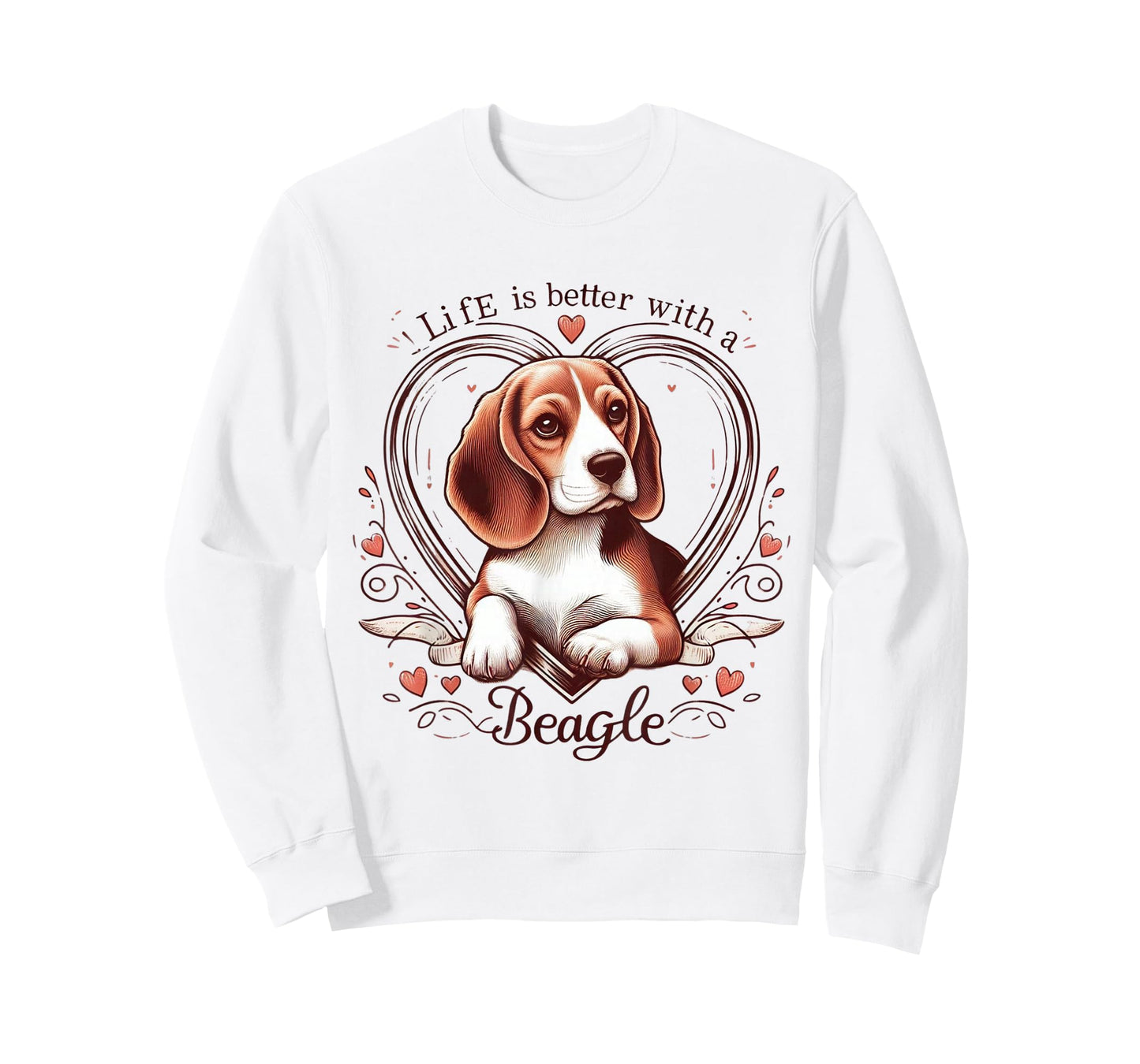 Life is Better with A Beagle Cute Dog Lover Apparel Funny T-Shirt