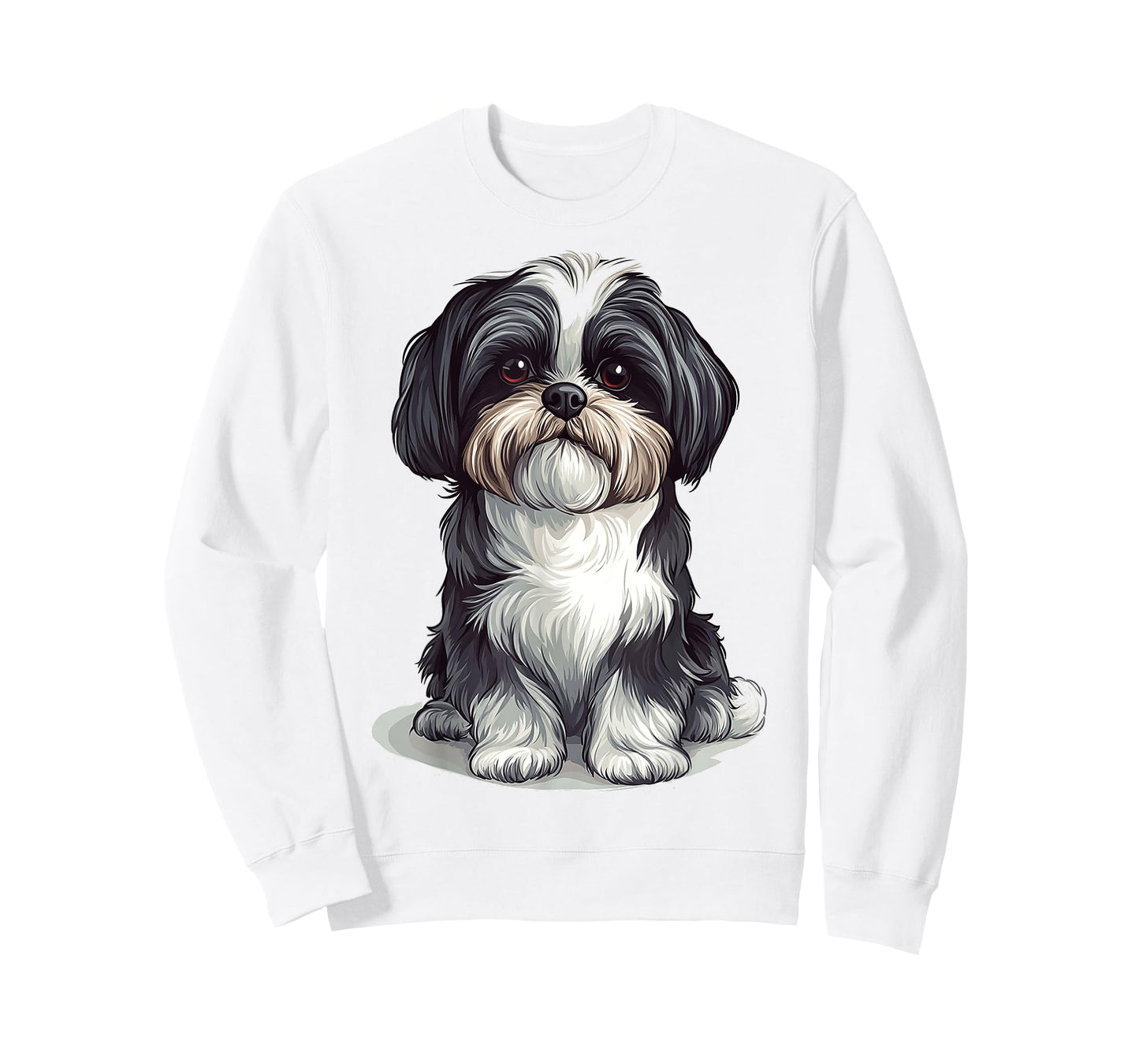 Shih Tzu Dog Motif Pet Artwork Shih Tzu Men Women Kids T-Shirt