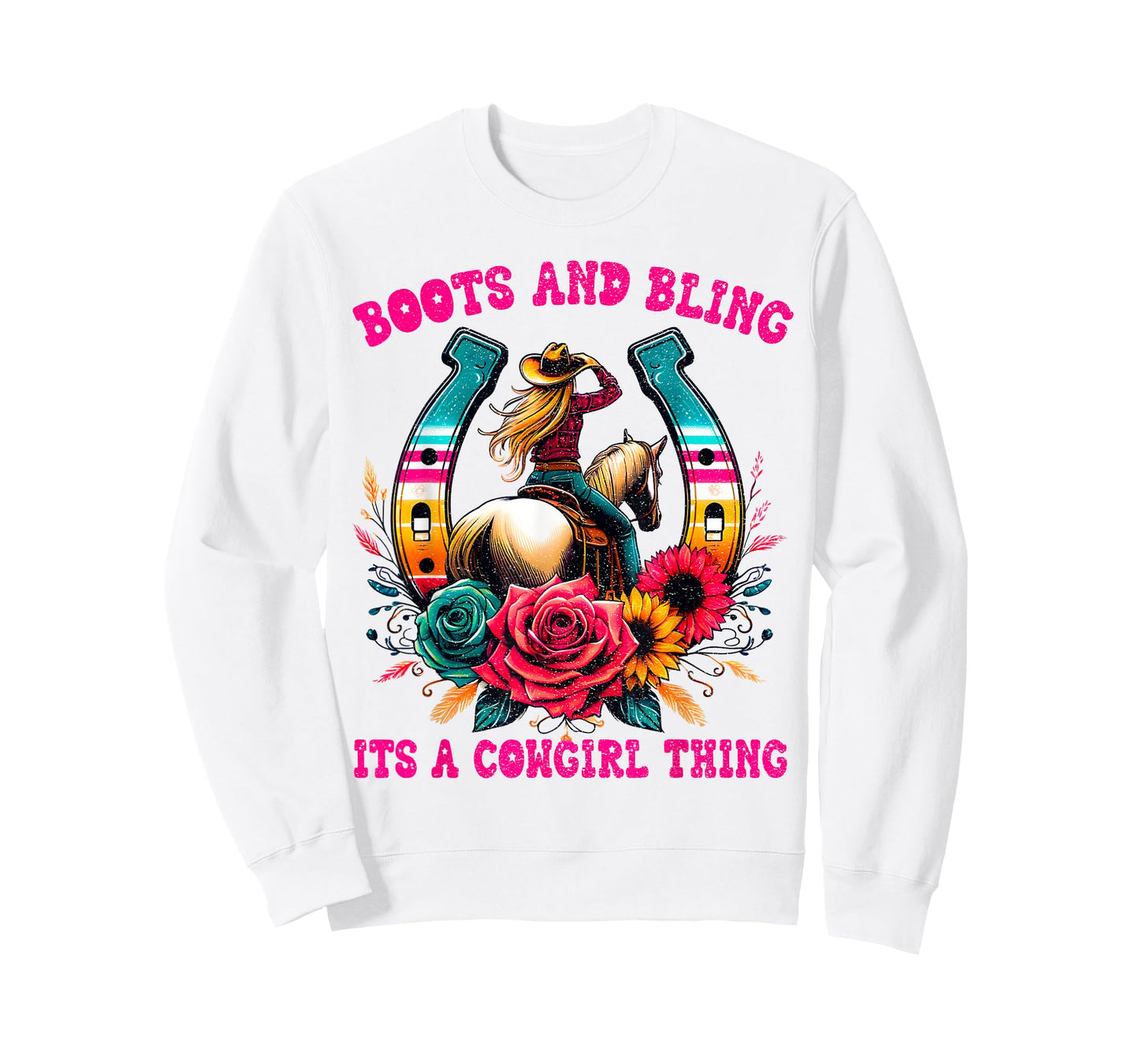 Boots and Bling its a Cowgirl Thing Cute Love Country Life T-Shirt