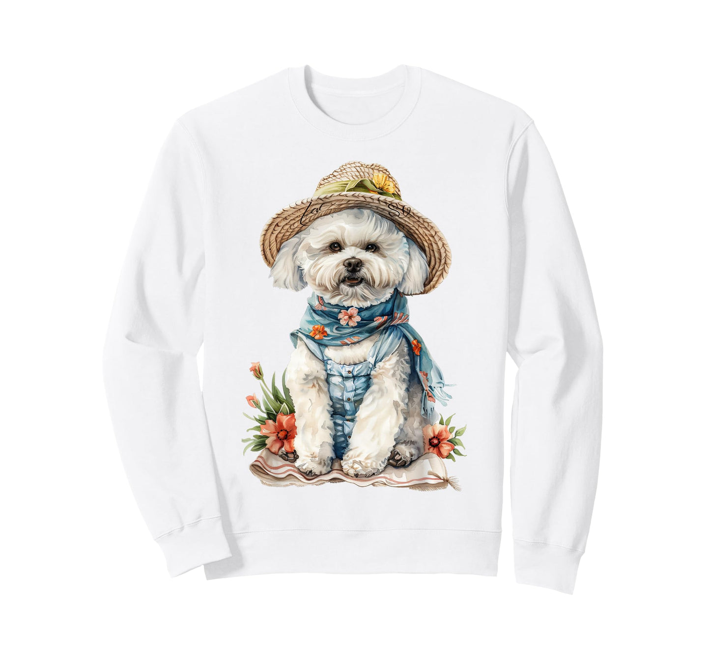 Summer Dog Bichon Frise T-Shirt for Men Women Girls Kids