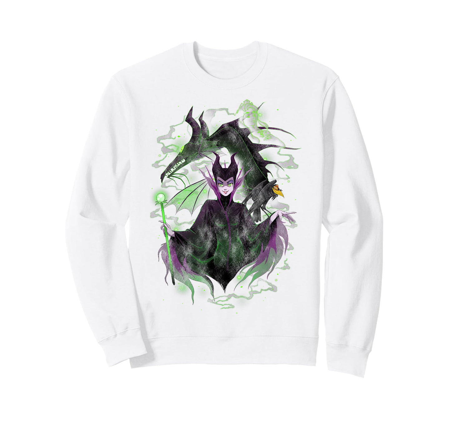 Disney Sleeping Beauty Maleficent Manga Art Graphic T-Shirt T-Shirt
