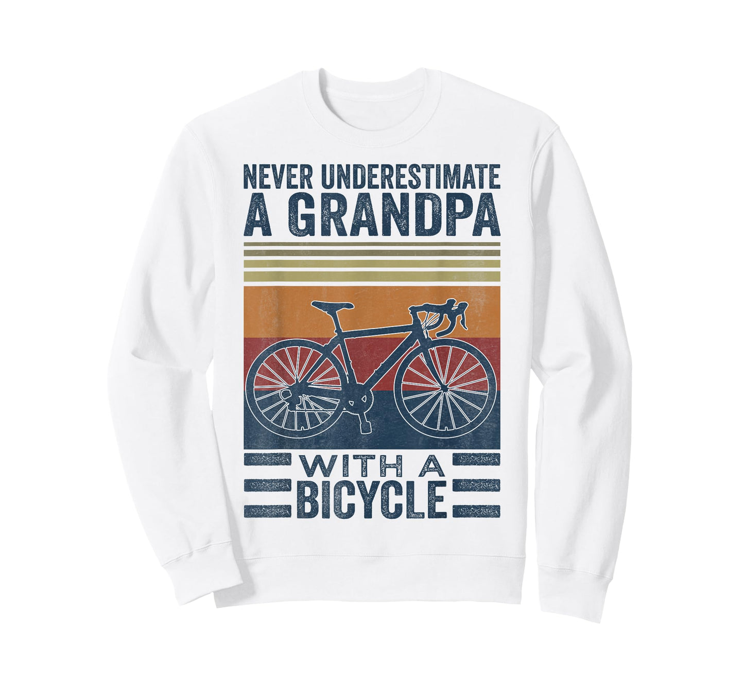 Cycling Grandpa Never Underestimate A Grandpa With A Bicycle T-Shirt