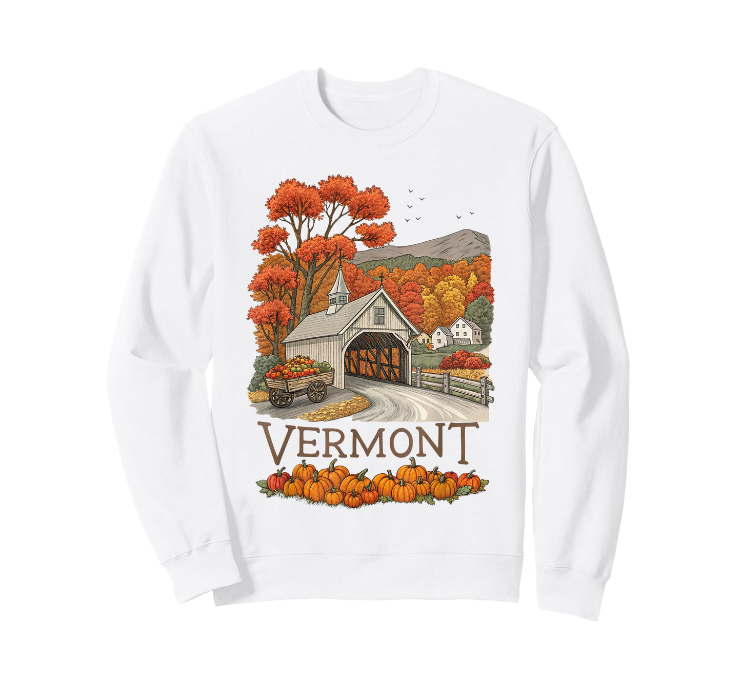 Vermont Fall Scenery Autumn Harvest Souvenir T-Shirt
