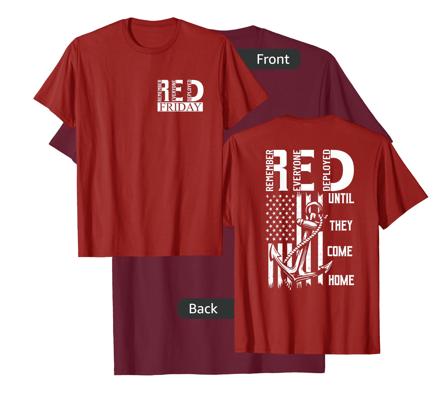 On Fridays We Wear Red Soldiers Veterans Day and Friday RED T-Shirt