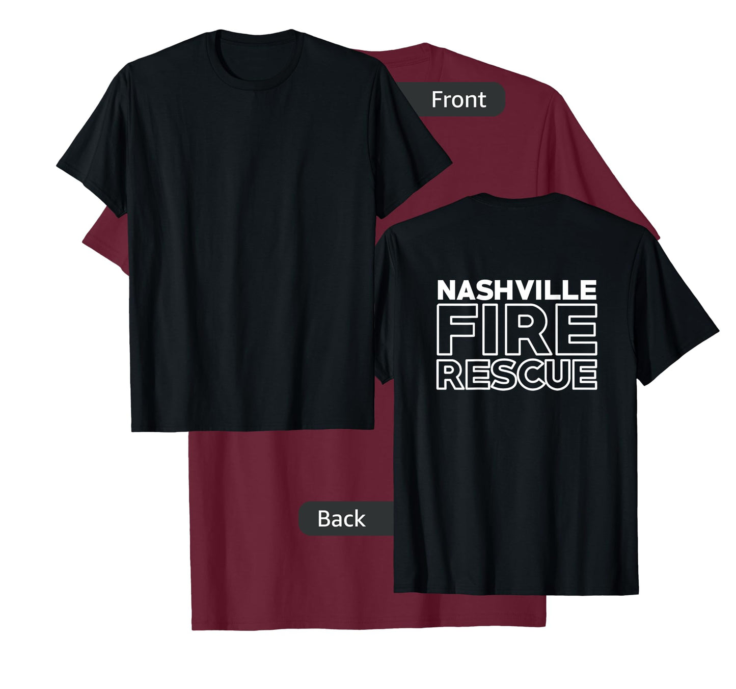City of Nashville Fire Rescue Tennessee Firefighter T-Shirt