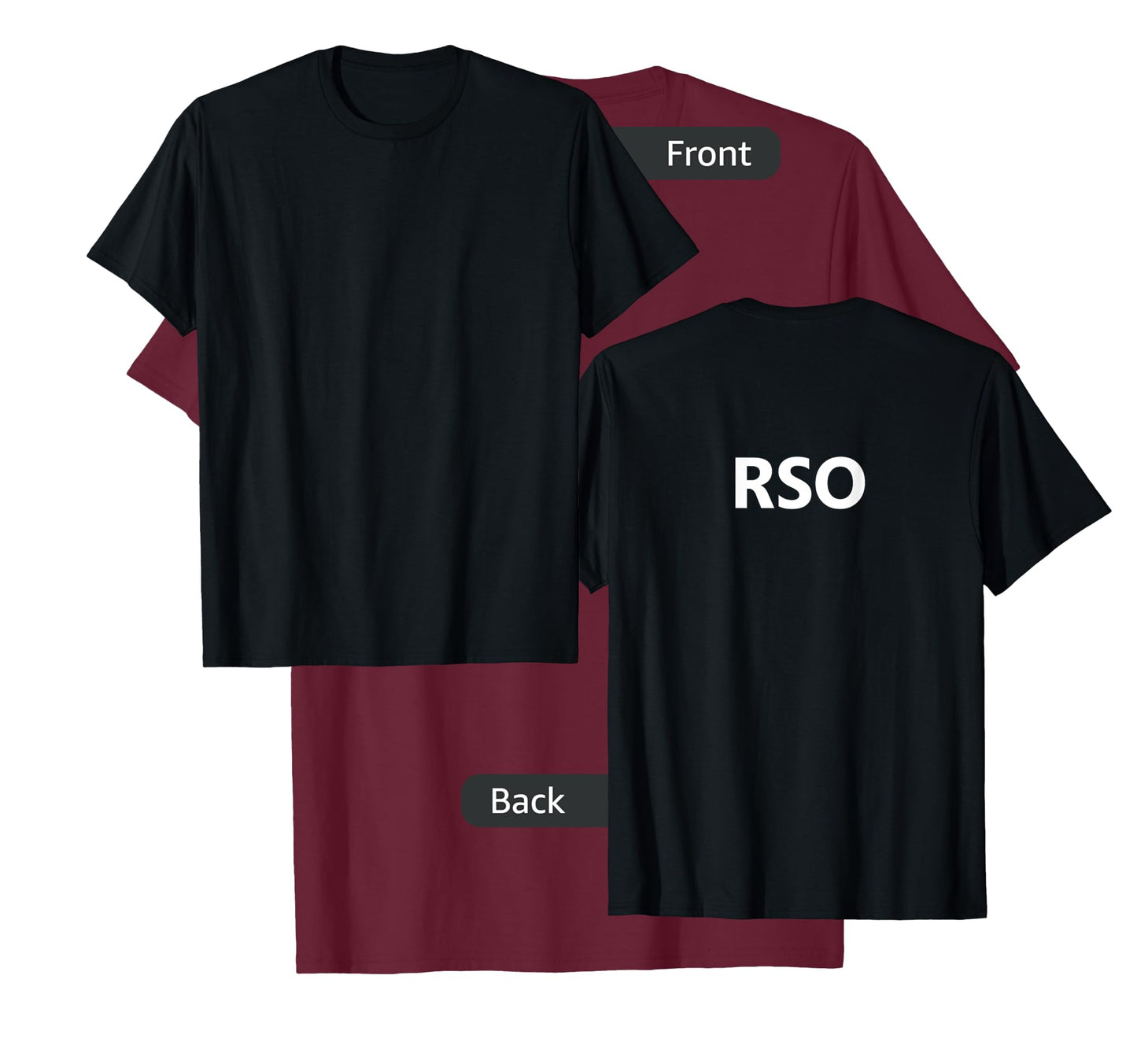 Range Safety Officer RSO Gun Job Employee (BACK PRINT) T-Shirt