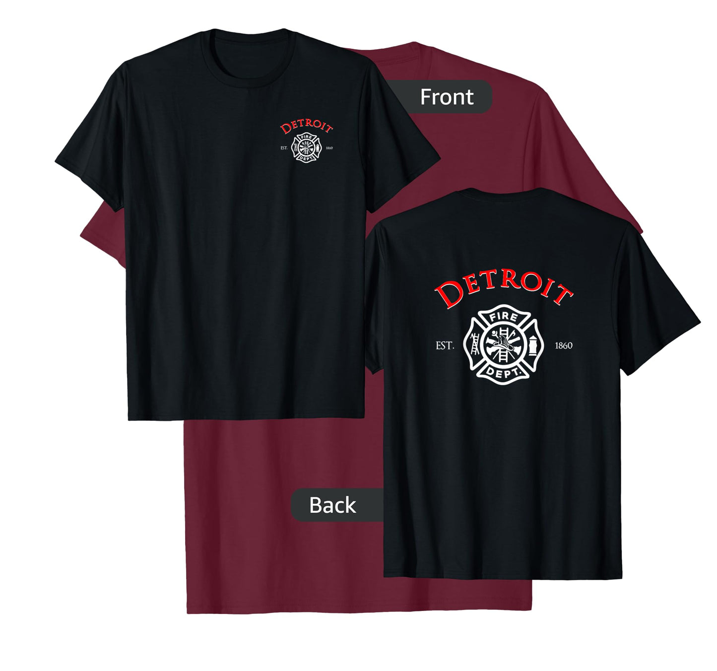 City of Detroit Fire Rescue Michigan Firefighter T-Shirt T-Shirt