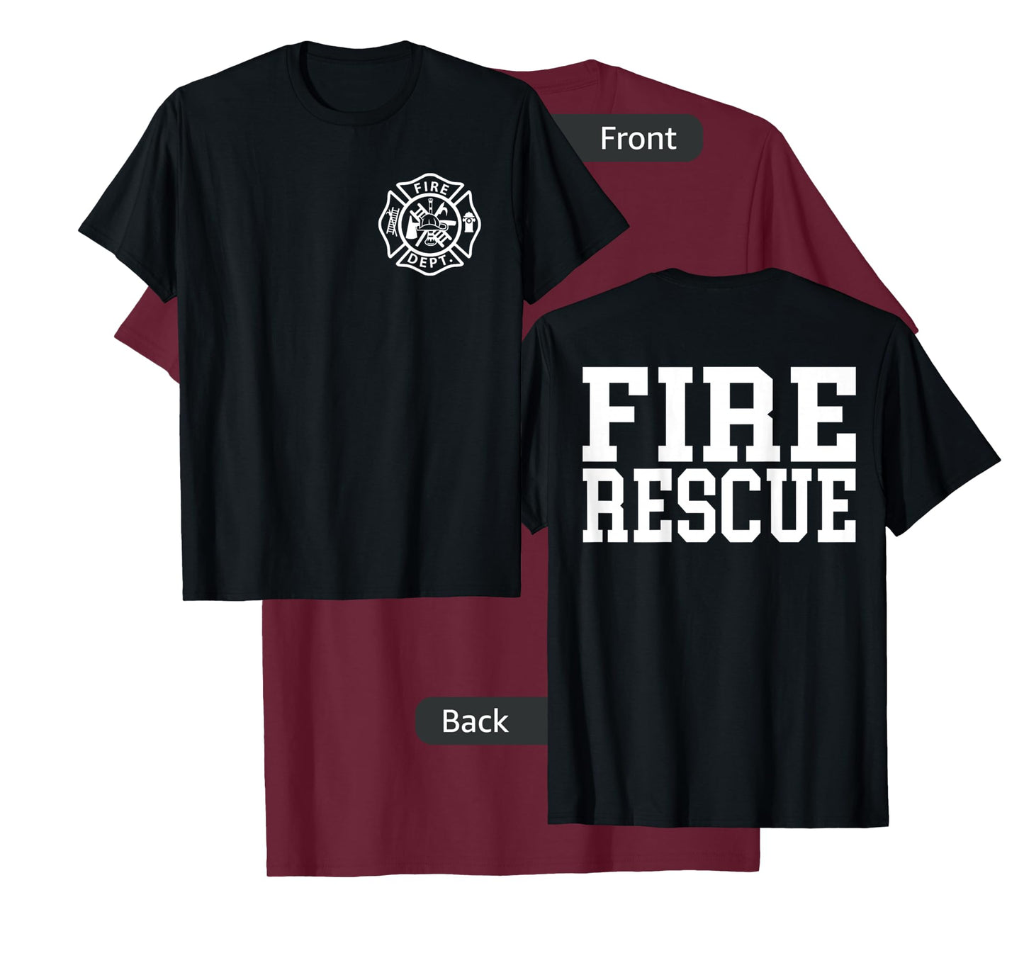 Fire Department Logo Uniform Fireman Symbol Firefighter Gear T-Shirt