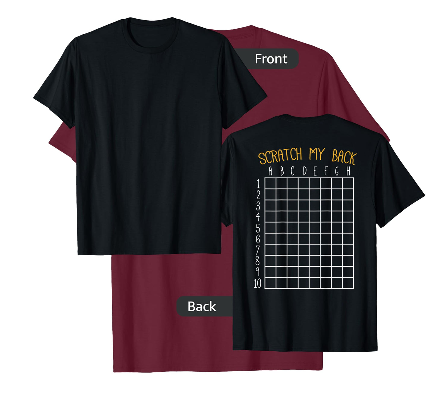 Back Scratching Shirt Co. Back Scratcher Shirt, Scratch My Back T-Shirt - Unisex-Adult, Black, Small