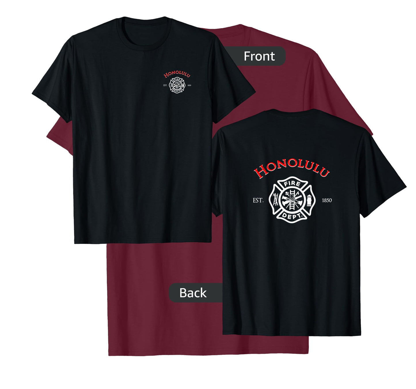 Honolulu Hawaii Fire Department Firefighters Rescue T-Shirt T-Shirt