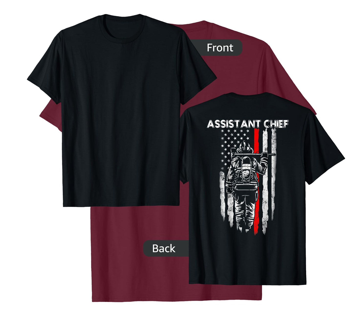 Assistant Fire Chief American flag gifts for Assistant Chief T-Shirt