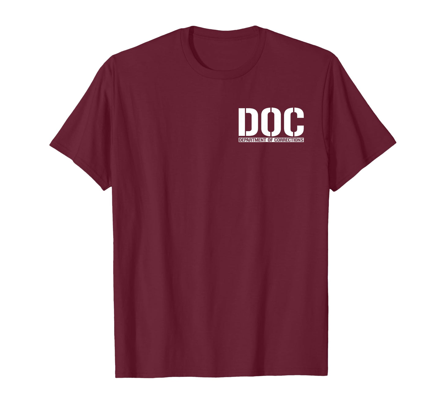 DOC DEPARTMENT OF CORRECTIONS INMATE OFFICER COSTUME TEE T-Shirt