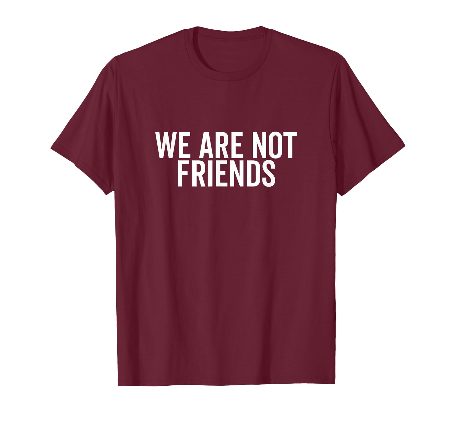 We are Not Friends Funny Sarcastic Quote T-Shirt