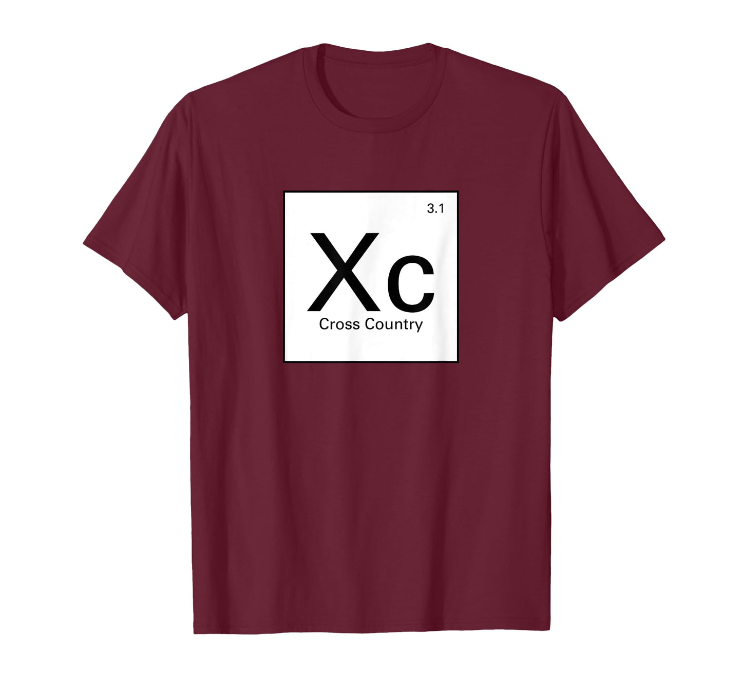 Funny Cross Country Running Shirts - Periodic Table XC Shirt