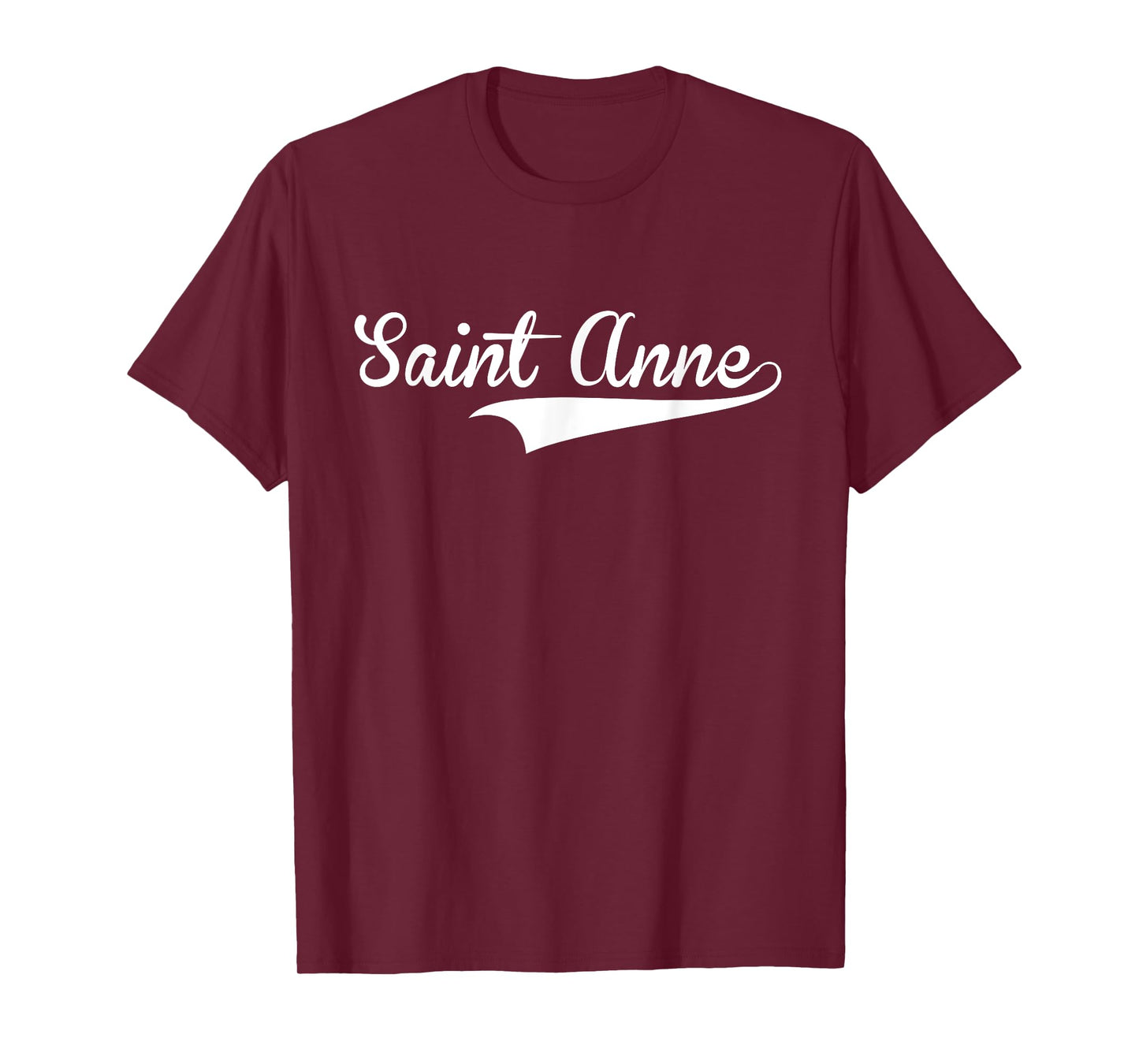 SAINT ANNE Baseball Vintage Retro Font T-Shirt
