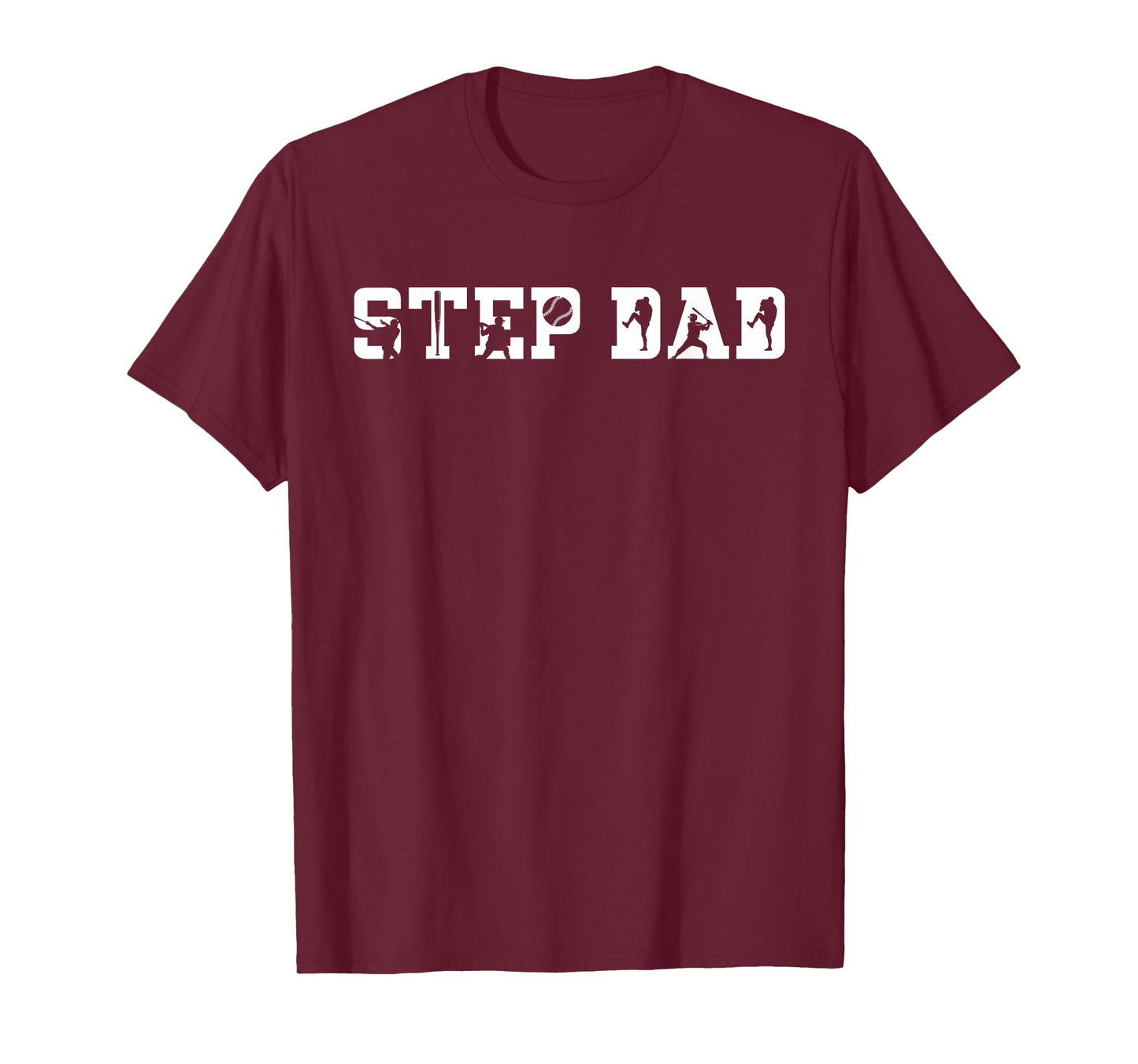 Step Dad Proud Baseball Stepdad Baseball Player Step Father T-Shirt