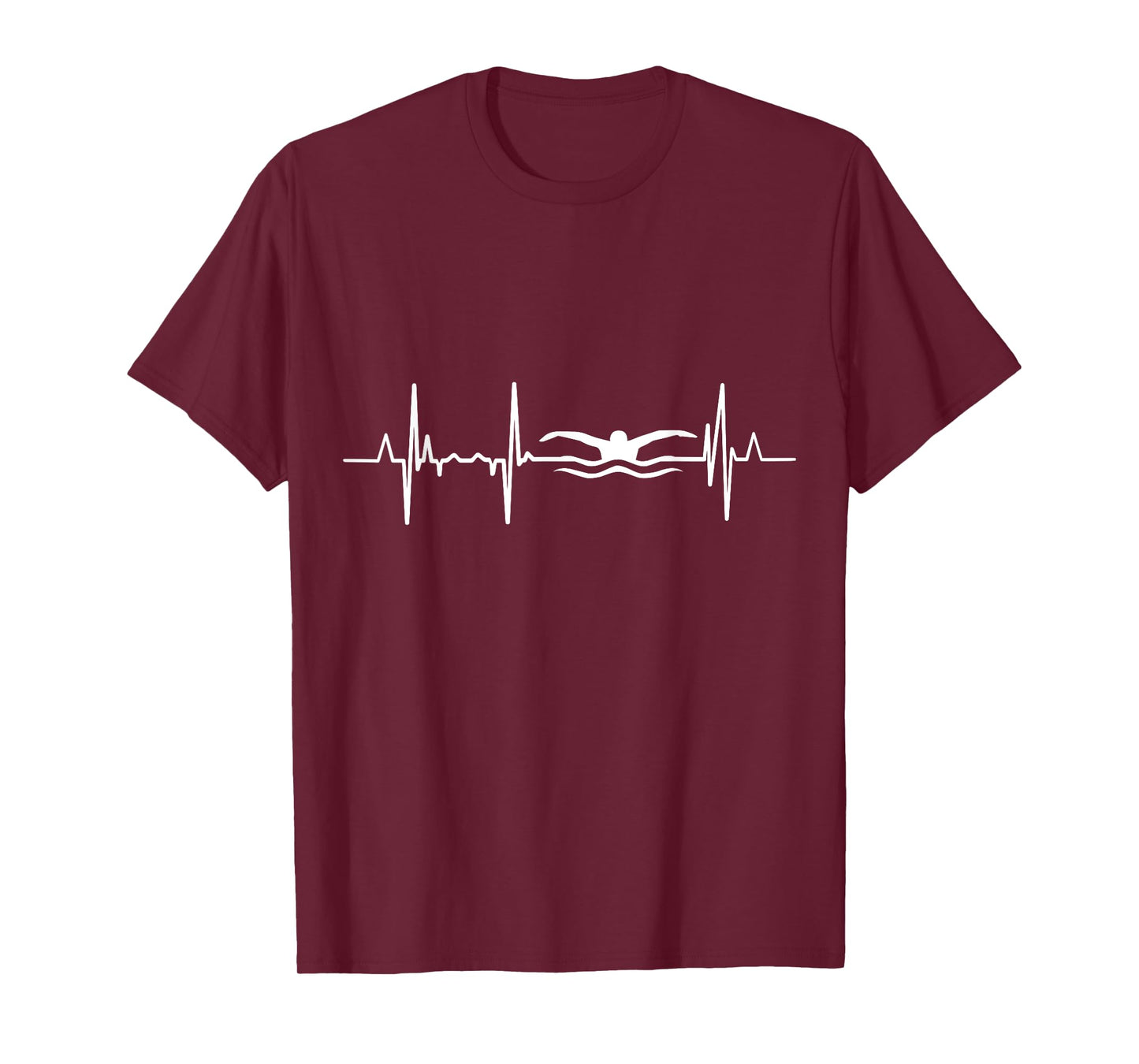 My Heart Beats For Swimming Cardiogram T-Shirt