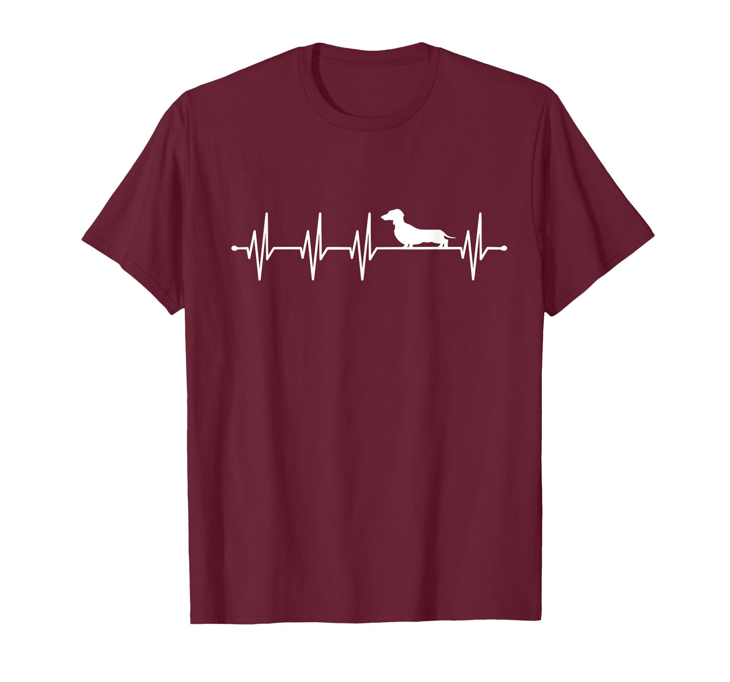 Heartbeat Heart Rate Dachshund Teckel for Men Women T-Shirt