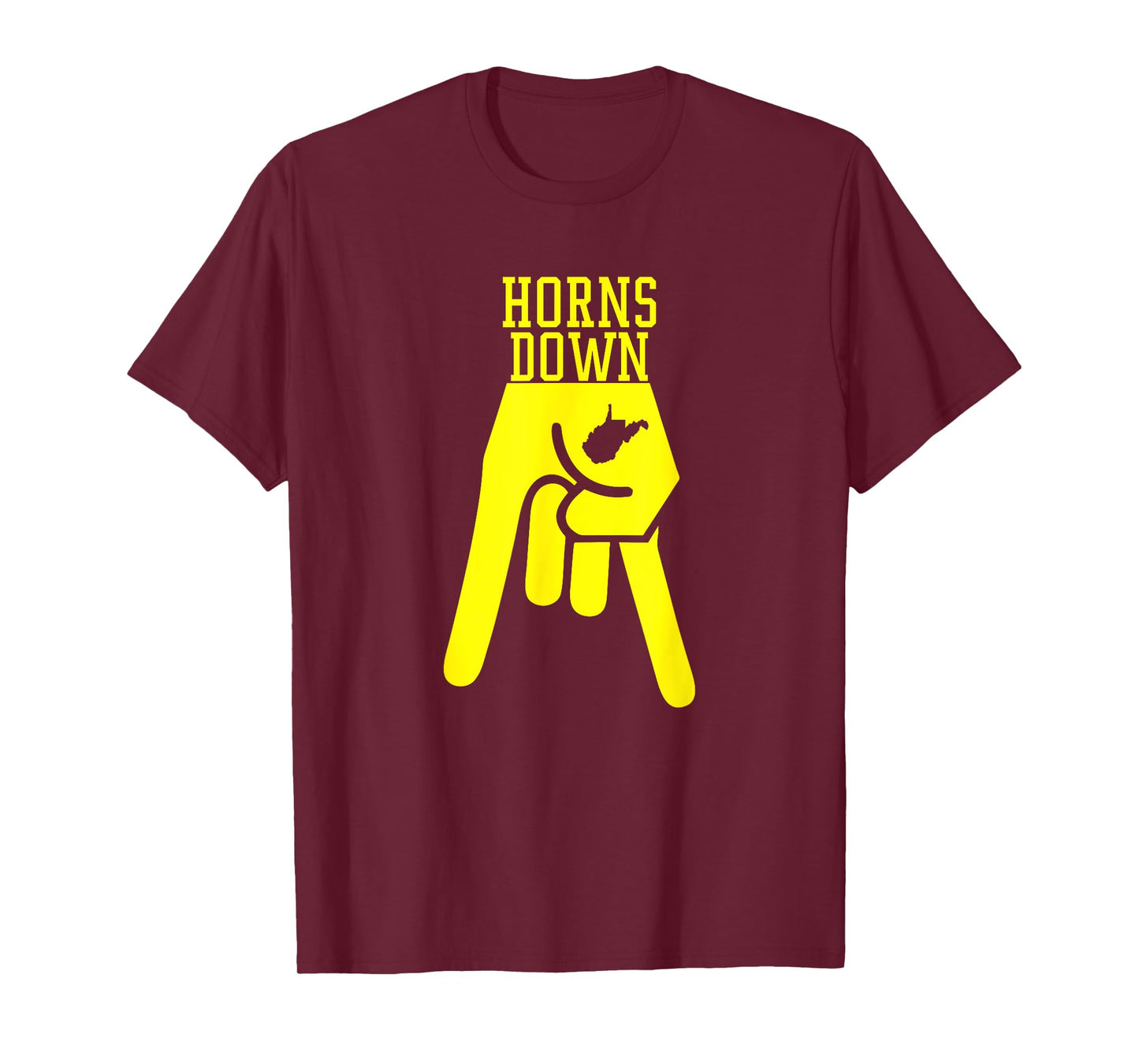 Horns Down West By God Virginia T-Shirt