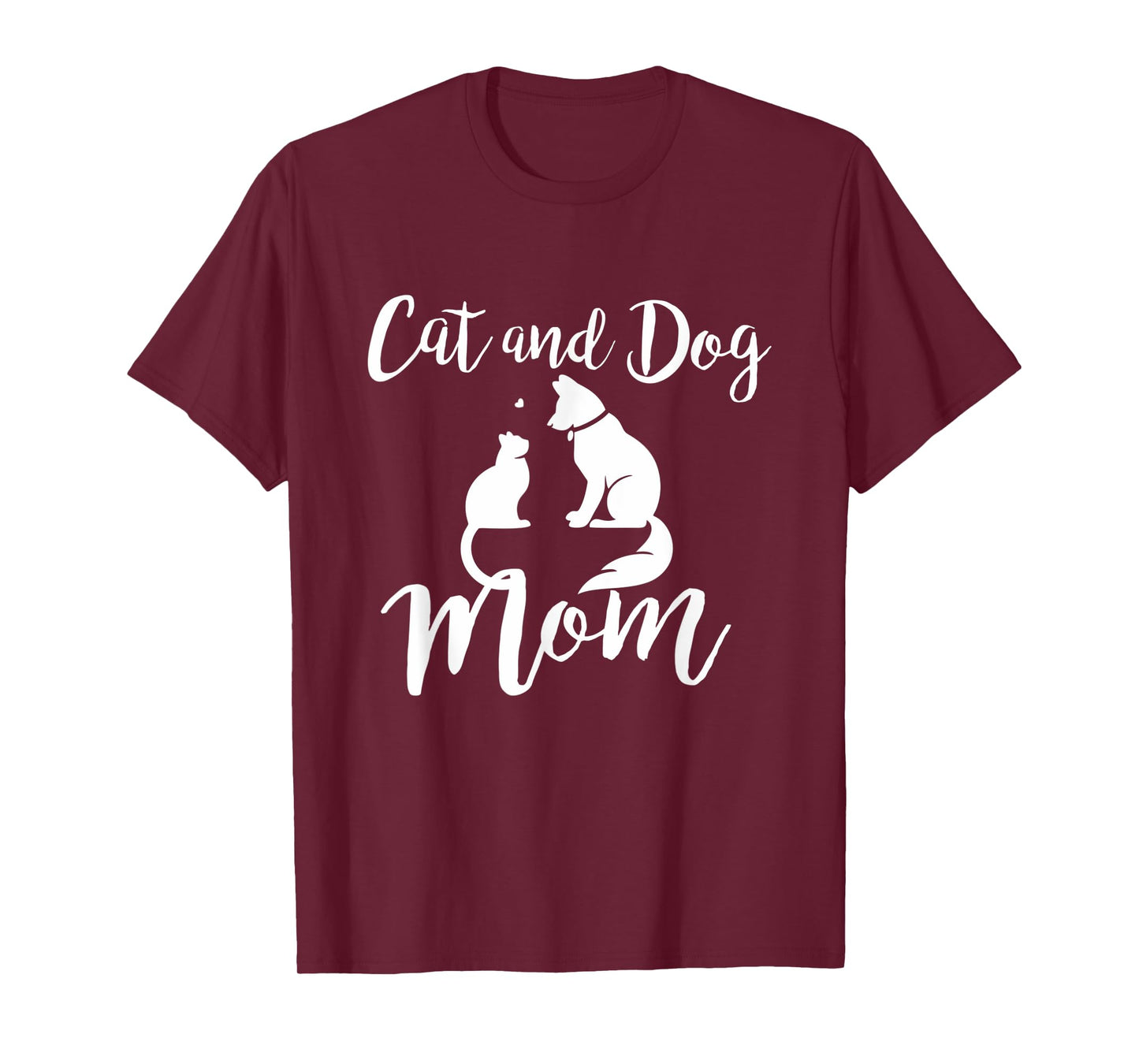 Pets Animals Cats and Dogs T-Shirt Cat Mom AF Dog Dad Puppy