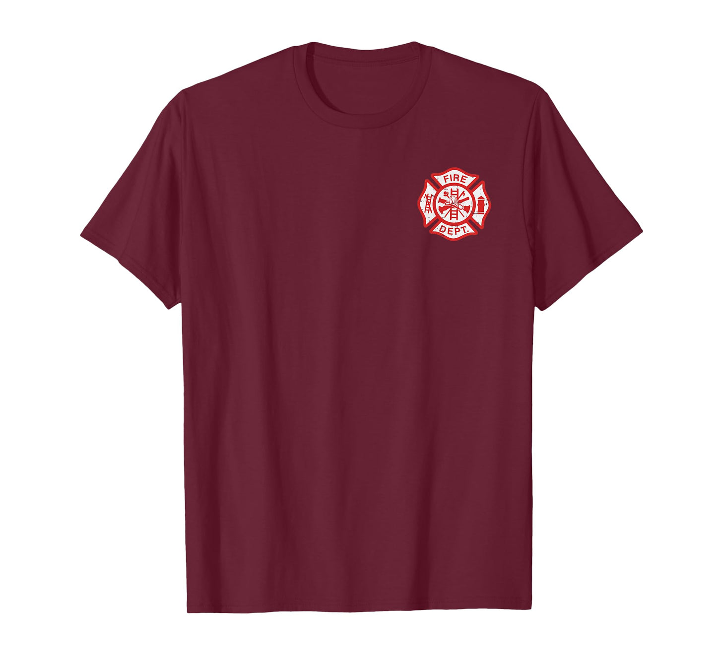 Fire Dept Logo Hero Halloween Firefighter Fireman Men Kids T-Shirt