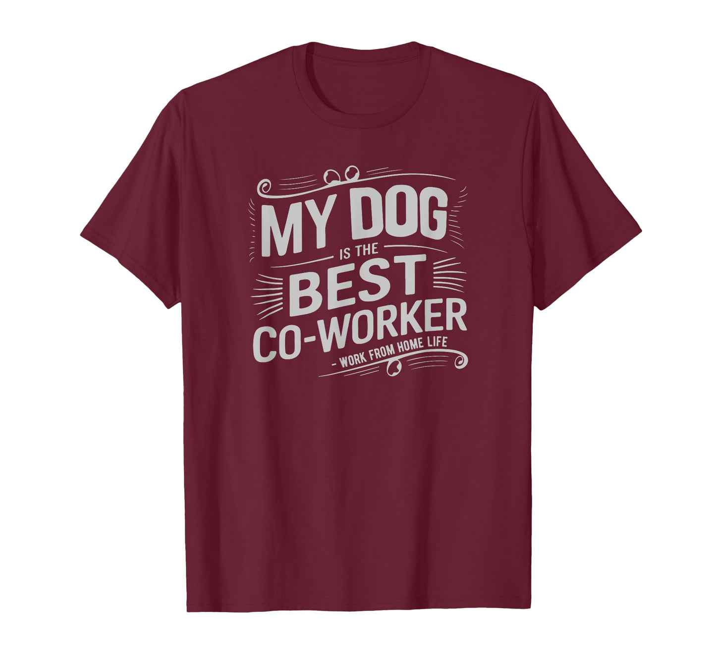 Work From Home Office Cool Dog Is The Best Coworker Novelty T-Shirt