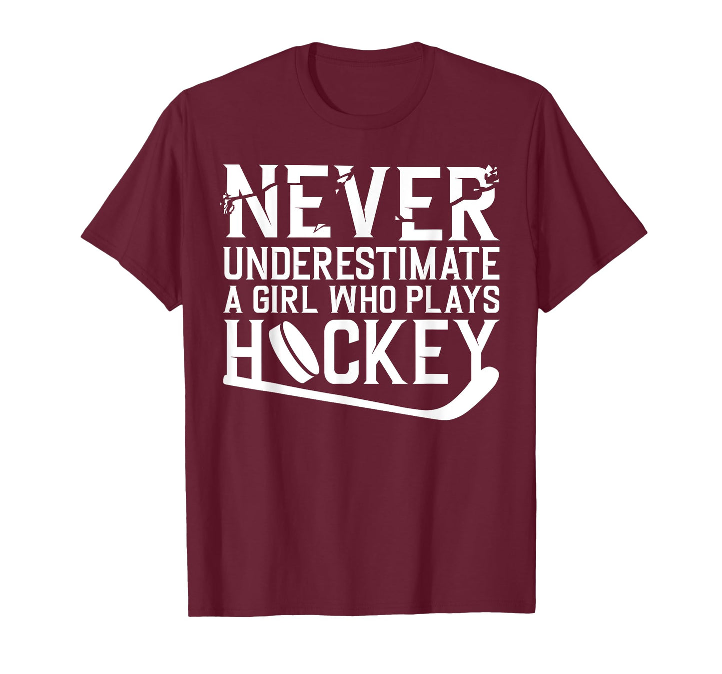 Funny Hockey For Women Girls Ice Hockey Player Hockey Lovers T-Shirt