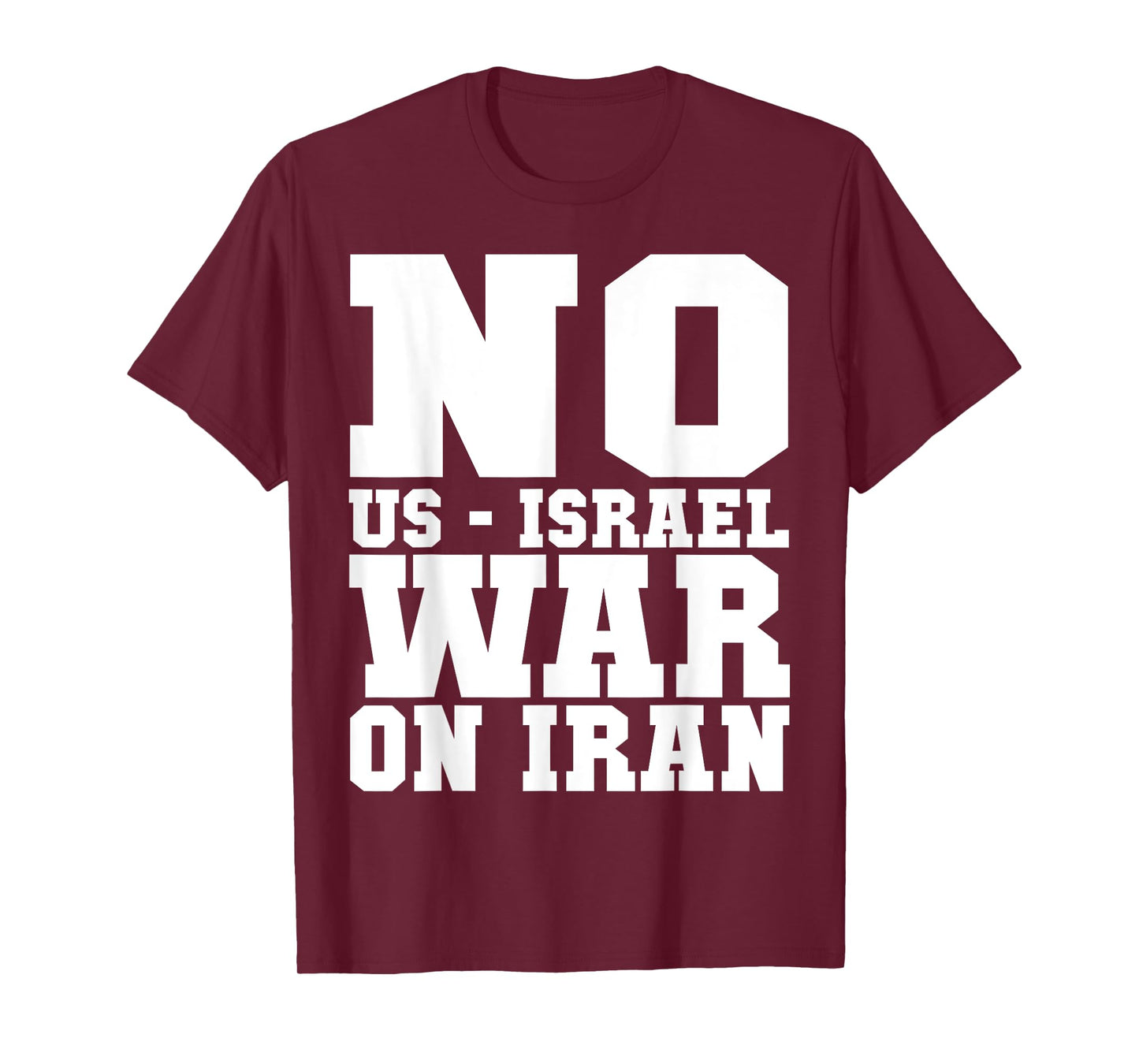 No Us - Israel War On Iran! anti-war Usa vintage T-Shirt