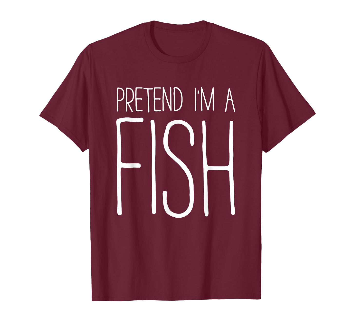 Pretend I'm A Fish Shirt Adult Kids Men Women Costume T-Shirt