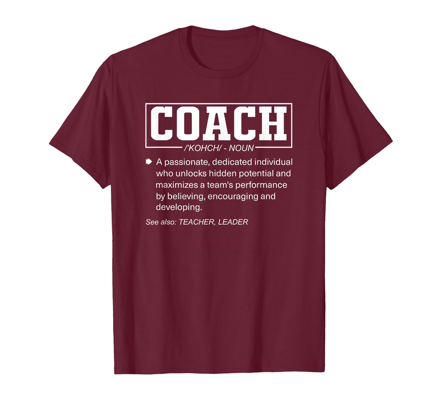 Coach Definition Funny Coach's Sports Instructor T-Shirt