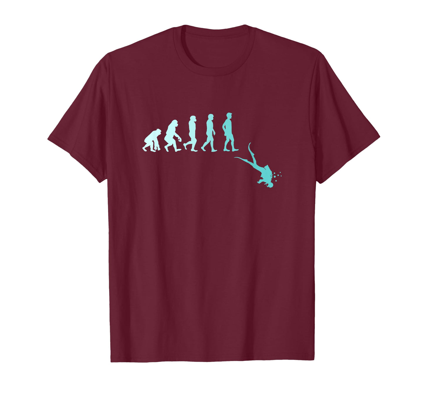 Scuba Diving T-Shirt Evolution of Scuba Diver T-Shirt