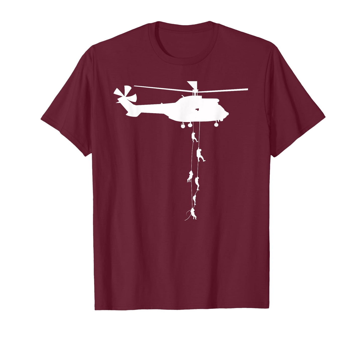 Helicopter dropping Soldiers air assault T-Shirt