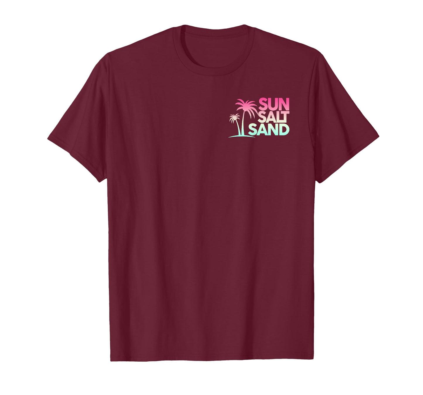 Retro Summer Sun Salt Sand - Front and Back T-Shirt