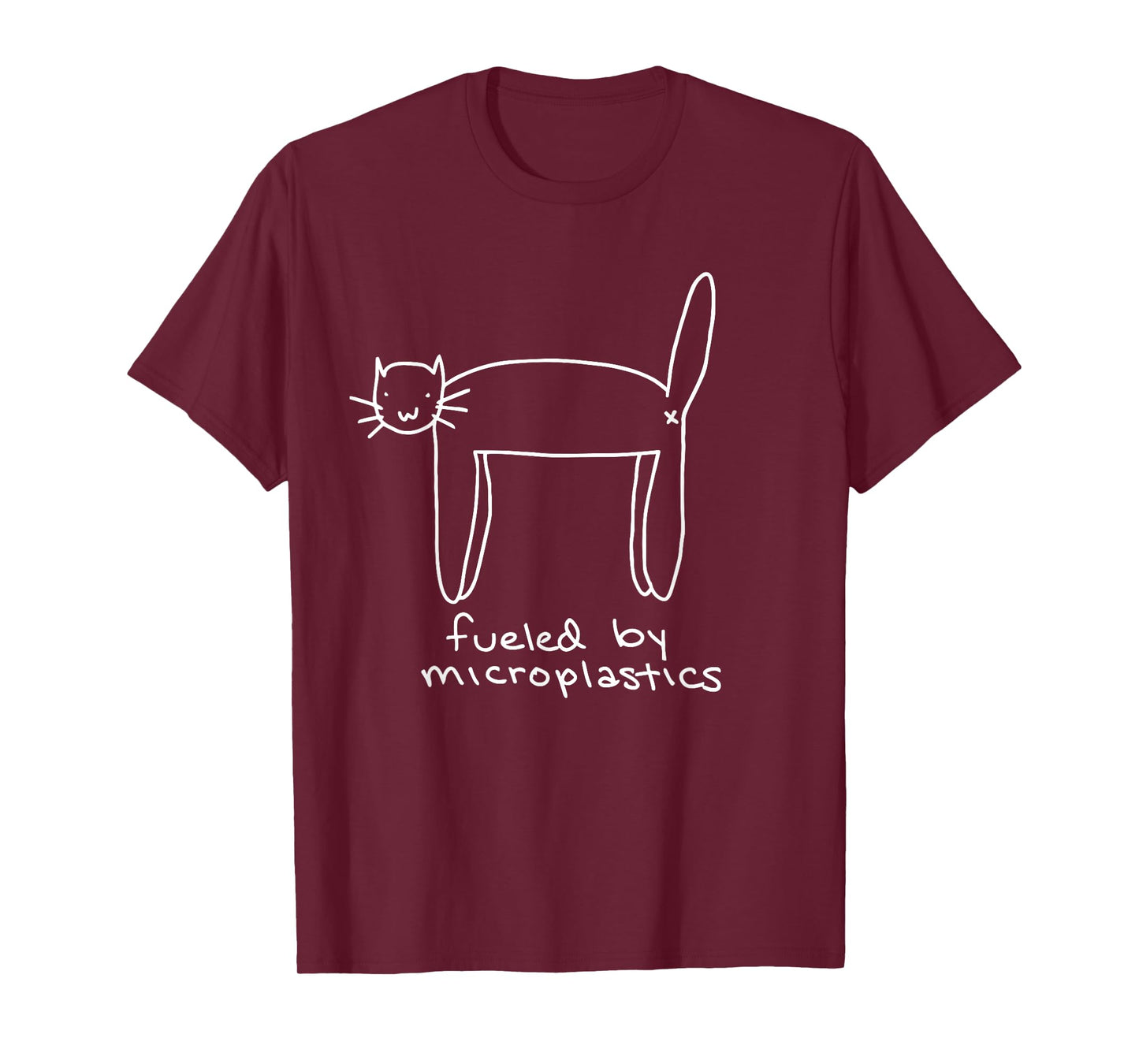 Fueled By Microplastics Cat T-Shirt