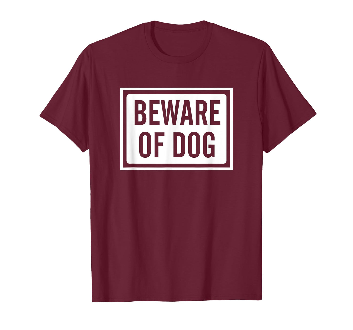 Beware of Dog Sign logo Men Women Girls Kids T-Shirt