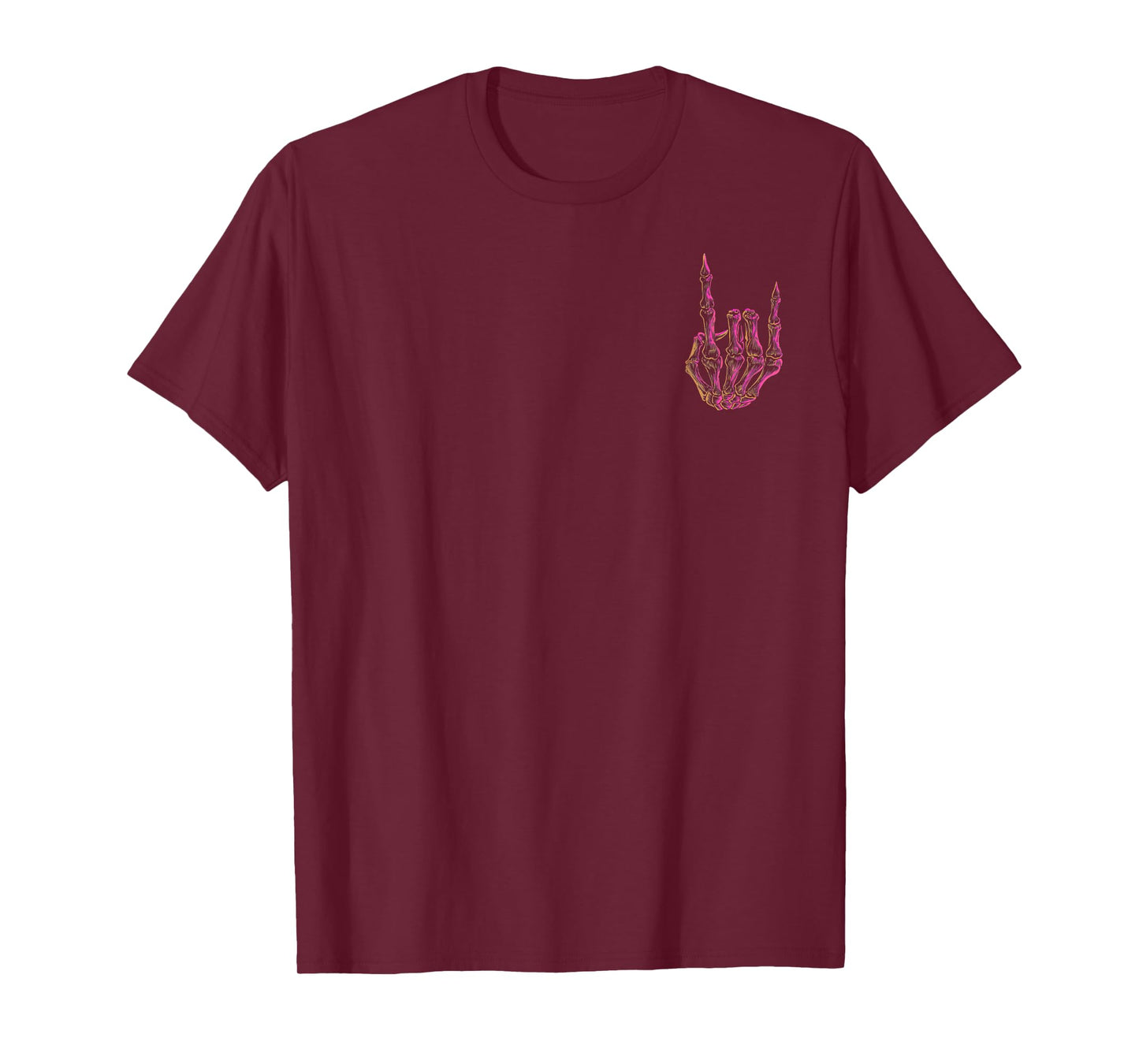 Skeleton Hand Peace Sign Halloween Costume Mens Womens Kids T-Shirt