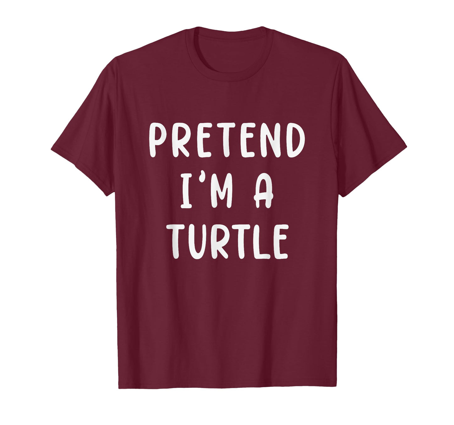 PRETEND I'M A TURTLE Funny Lazy Halloween Party Costume T-Shirt