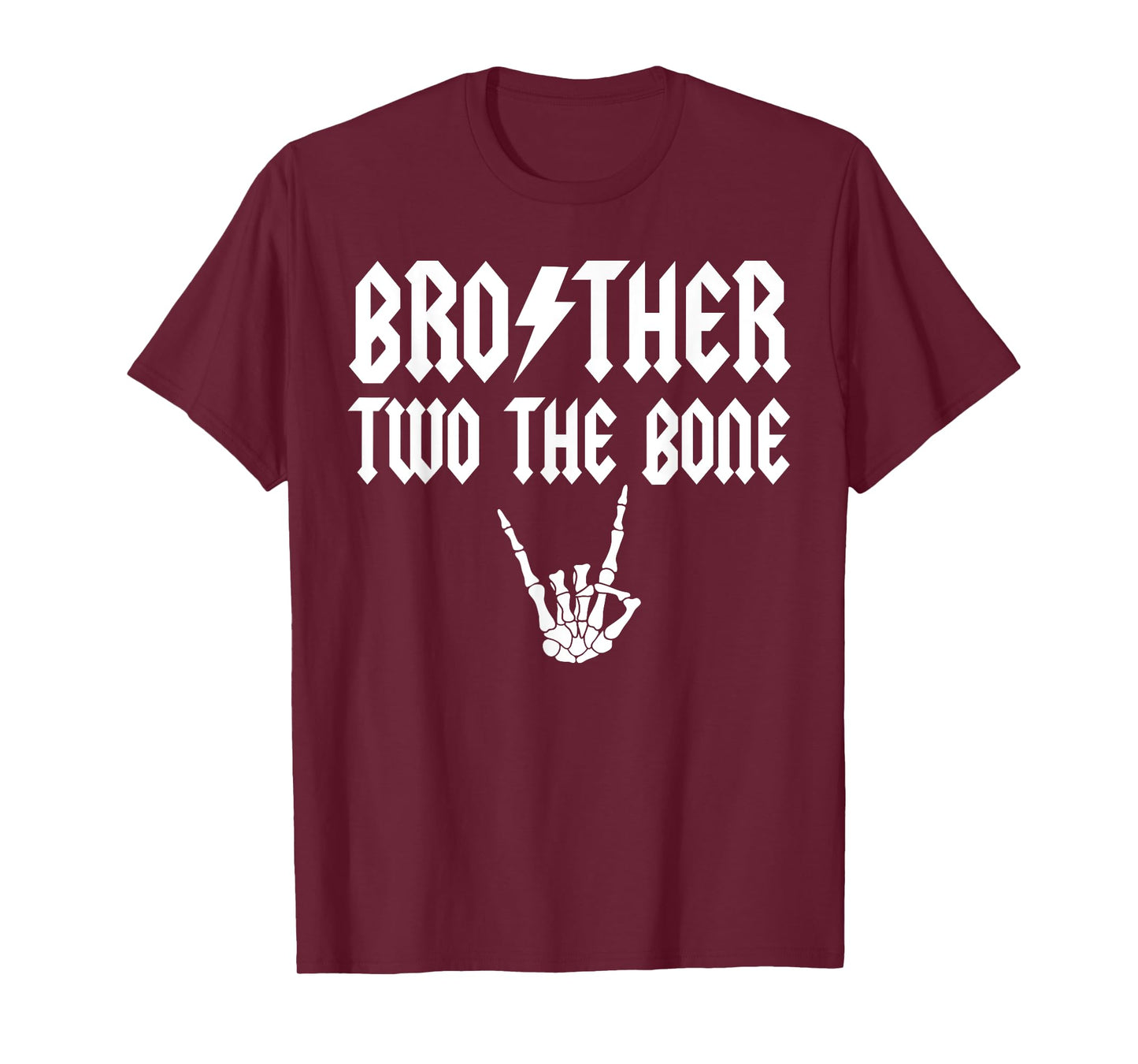 Brother Two the Bone Skeleton Hand Family Birthday Boy Girl T-Shirt