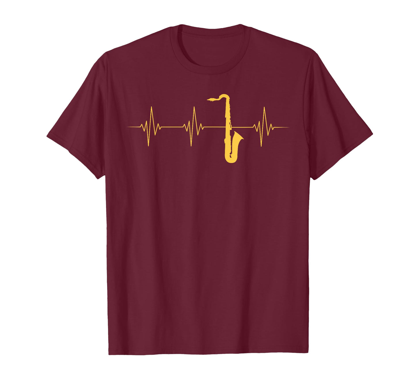 Saxophone Heartbeat Sax Player Jazz Musician Saxophonist T-Shirt