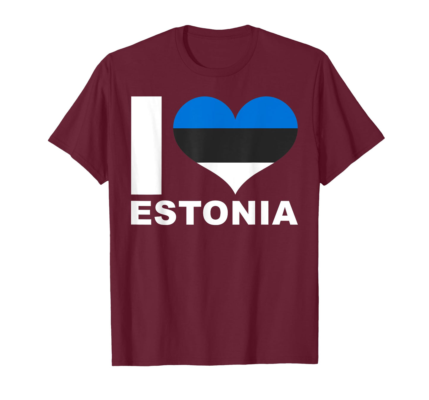 I Love Estonia - Heart Flag Estonia T-Shirt